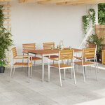 vidaXL Ensemble de salle à manger pour jardin 7 Pièces