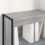 vidaXL Bibliothèque Gris Sonoma 80 x 30 x 155 cm Bois d'ingénierie