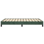 vidaXL Cadre de lit sans matelas vert foncé 120x200 cm velours