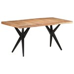 vidaXL Table de salle à manger 160x80x76 cm Bois d'acacia solide