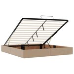 vidaXL Cadre de lit ottoman sans matelas cappuccino 160x200 cm