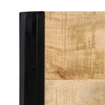 vidaXL Tête de lit 180 cm bois massif manguier et fer