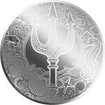 Pièce de monnaie en Argent 1 Dollar g 0.031 (1/1000 oz) Millésime 2026 POSEIDON 1/1000 (PRÉCOMMANDE)