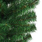 vidaXL Sapin de Noël artificiel renversé avec support Vert 120 cm