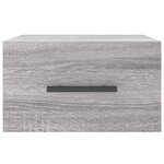 vidaXL Tables de chevet murales 2 Pièces sonoma gris 35x35x20 cm