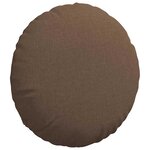 vidaXL Coussins de siège 2 Pièces Marron Ø50 x 19 cm tissu