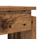 vidaXL Table console vieux bois 80x30x102 cm bois d'ingénierie