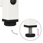 vidaXL Meuble TV blanc 100 5x39x60 5 cm acier