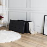 Banc coffre de rangement en polyuréthane zoé
