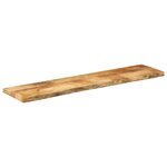 vidaXL Dessus de table 160x30x3 8 cm bord vif bois massif manguier bru