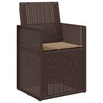 vidaXL Chaises de jardin salle à manger 2 Pièces Marron et taupe PP