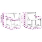 vidaXL Ensemble de canapés d'extérieur 8 Pièces Blanc et Beige