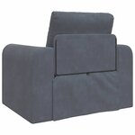 vidaXL Canapé-Lit Gris foncé 98 x 71 x 83 cm Velours