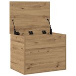 Coffre de rangement vidaXL avec couvercle Chêne Artisan 60x42x46 cm Bois d'ingénierie