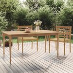 vidaXL Table de bar 90x65x105 cm Bois de teck solide
