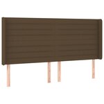vidaXL Sommier à lattes de lit matelas et LED Marron foncé 200x200 cm