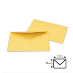 Lot de 100 Enveloppes ELECTIONS 90x140 mm - jaune 80 g