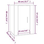 vidaXL Ensemble de meubles TV 2 Pièces Blanc Bois d'ingénierie
