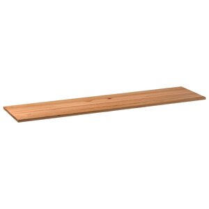 vidaXL Dessus de table marron clair bois chêne massif rectangulaire