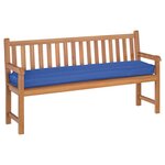 vidaXL Coussin de palette Bleu royal 180 x 40 x 8 cm Tissu Oxford