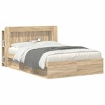 vidaXL Cabinet de Tête de Lit Chêne Sonoma Bois d’ingénierie