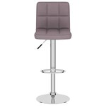 vidaXL Tabourets de bar lot de 2 taupe tissu