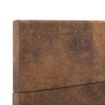 vidaXL Cadre de lit sans matelas marron similicuir daim 100x200 cm
