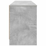 vidaXL Armoire de lit avec étagère 2 Pièces Gris béton 66 x 33 x 48 cm