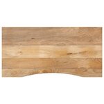 vidaXL Dessus de bureau avec courbe 120x60x2 5 cm manguier massif brut