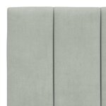 vidaXL Coussin de tête de lit gris clair 100 cm velours