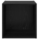 vidaXL Meuble mural 2 Pièces Chêne noir 37 x 37 x 37 cm Bois d'ingénierie
