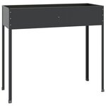 vidaXL Jardinière Anthracite 100 5x40 5x90 cm Acier galvanisé