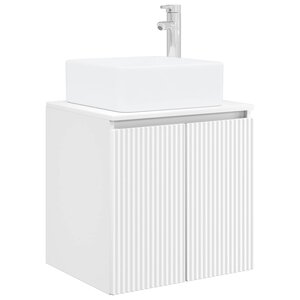 vidaXL Vanité de lavabo mural Blanc 49 5 x 41 x 63 cm