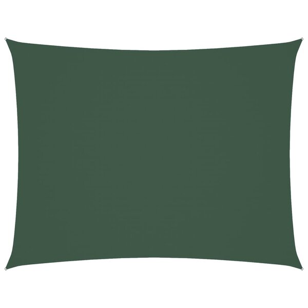 vidaXL Voile de parasol tissu oxford rectangulaire 6x8 m vert foncé
