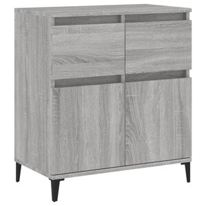 vidaXL Buffet Sonoma gris 60x35x70 cm Bois d'ingénierie