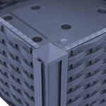 vidaXL Lit surélevé 160x40x23 cm Polypropylène