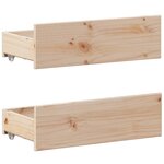 vidaXL Cadre de lit sans matelas avec tête de lit 140x200 cm bois pin