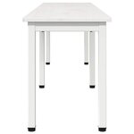 vidaXL banc Blanc 160 x 35 x 45 cm Bois de pin massif