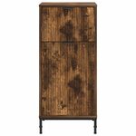 vidaXL Cabinet de salle de bain Chêne fumé 39.5 x 36 x 88 cm
