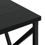 vidaXL Table de nuit avec station de chargement 2 Pièces Chêne noir