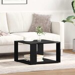 vidaXL Table basse Chêne noir 85 x 55 x 31 cm Bois d'ingénierie