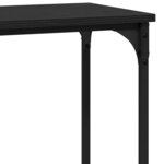 vidaXL Table console Chêne noir 75 x 30.5 x 75 cm Bois d'ingénierie