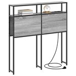 vidaXL Tête de lit de rangement Sonoma gris 100 cm Bois d'ingénierie