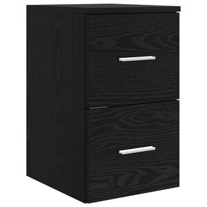 vidaXL Meuble de Salle de Bain In-between Chêne noir 30 x 35 x 50 cm