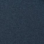 vidaXL Rideaux occultants aspect lin avec crochets 2Pièces Bleu 140x225cm