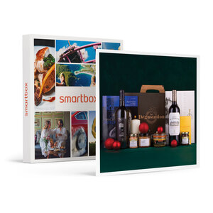 SMARTBOX - Coffret Cadeau Coffret Allégresse : spécialités sucrées  salées et 2 bouteilles de vin  livré à domicile -  Gastronomie