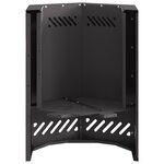 vidaXL Foyer Sans Fumée Hexagonal Noir 38x38x51 cm Acier