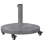 vidaXL Socles de parasol d'extérieur Bois foncé 48 x 48 x 32.5 cm