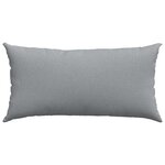 vidaXL Coussins de canapé 2 Pièces Gris clair 80 x 40 cm tissu