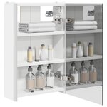 vidaXL Armoire Miroir de Salle de Bain Blanc 33 x 11 5 x 50 cm